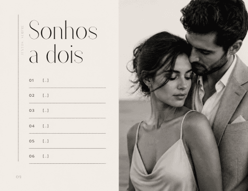 Página “Sonhos a dois”