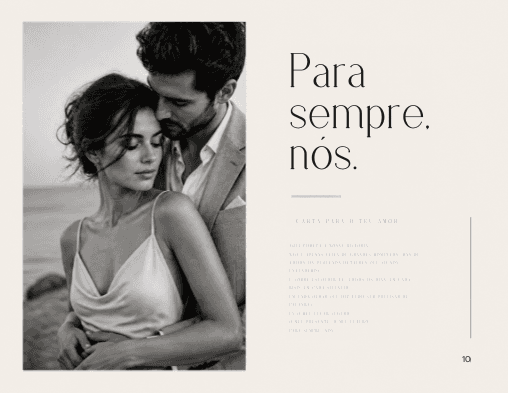 Página “Para sempre, nós”