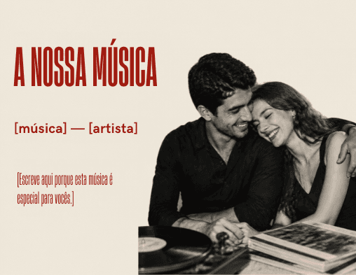 Página “A nossa música”